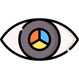 Color blindness test icon