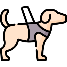 Собака-поводырь иконка