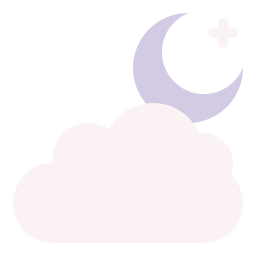 Cloudy night icon