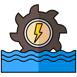 energia das marés Ícone