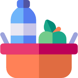 Food basket icon