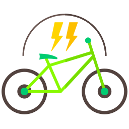 Electric bike icon