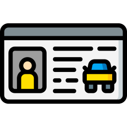 Водительское удостоверение иконка