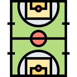 Basketball court icon