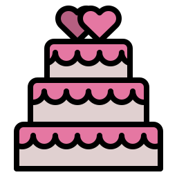 Wedding cake icon