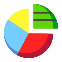 gráfico circular icono