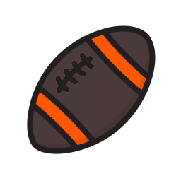 Мяч для регби иконка