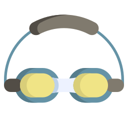 occhiali da piscina icona
