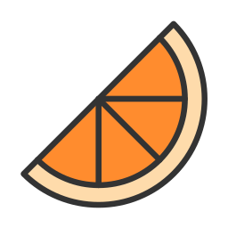 Ломтик апельсина иконка