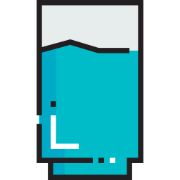 Glass of water icon