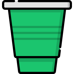 Plastic cup icon