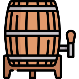 barril de cerveza icono
