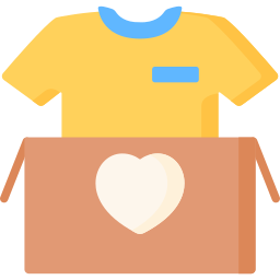 Пожертвование одежды иконка