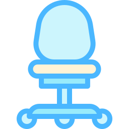 Swivel chair icon