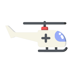 helicóptero de emergencia icono