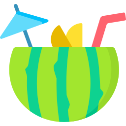 watermeloen cocktail icoon