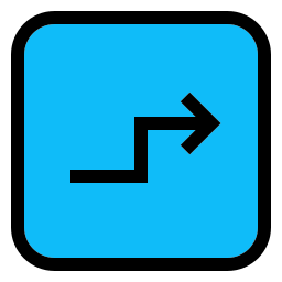 Zigzag arrow icon