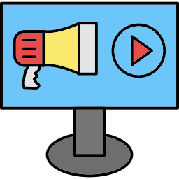 publicidad en video icono