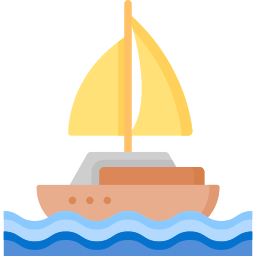 Sailing boat icon