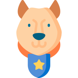 pies policyjny ikona