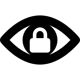 bloqueo de escaneo ocular icono