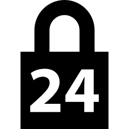 24 hours lock icon