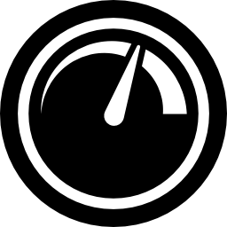 Circular speedometer icon