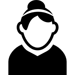 vrouwelijk sportief avatarbeeld icoon