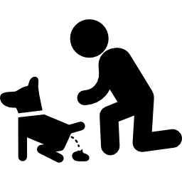 Dog shitting icon