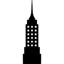 gebouw van de stad new york icoon