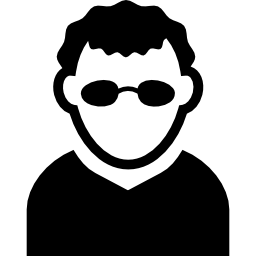jonge mannelijke avatar afbeelding icoon