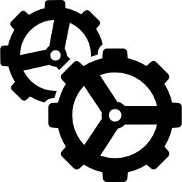 두 개의 기어 icon