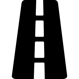 Road perspective icon