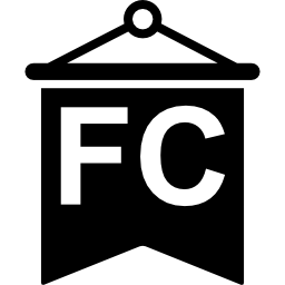 bandiera della squadra di calcio icona