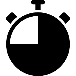 Timer or chronometer tool to control time icon