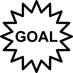 星形のラベル内の目標単語 icon