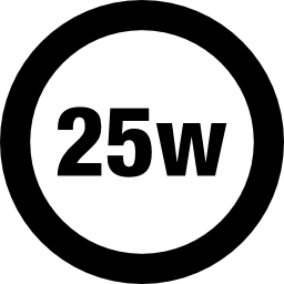 25-watowy wskaźnik świetlny ikona