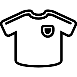 White soccer sportive t shirt icon