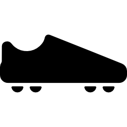 american football zwarte schoen icoon