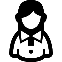 símbolo casual de mujer icono