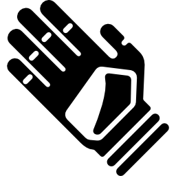 Glove for american football player icon