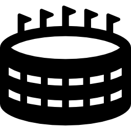 Stadium cylinder icon