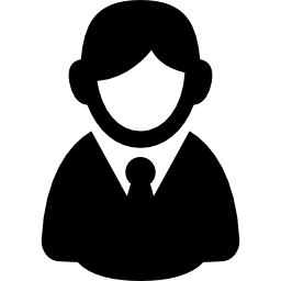 Casual male user symbol icon