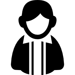 Man with shirt user symbol icon