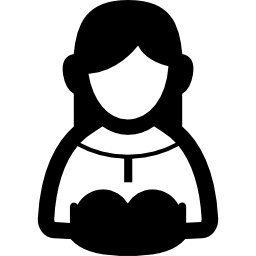 vrouw in jurk icoon