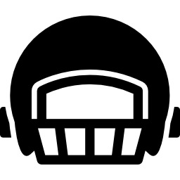 Шлем игрока в американский футбол иконка