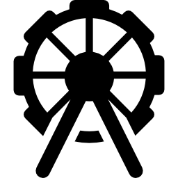Entertaining park wheel icon