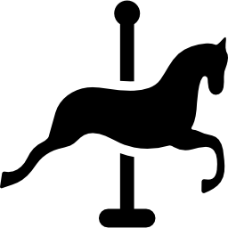 caballo de carrusel icono
