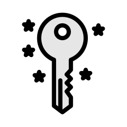 chiave della porta icona