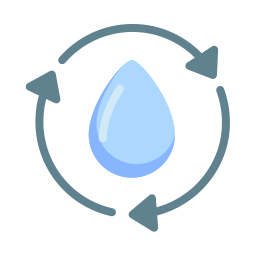 réutiliser l'eau Icône